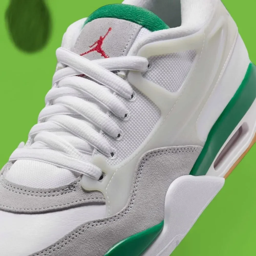 Jordan Men's White and Green Trainers
